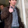 Footballer Lionel Messi Brown Jacket