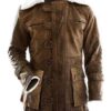 Dark Knight Rises Bane Distressed Leather Coat