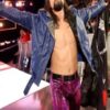 Wrestler Brian Kendrick Blue Leather Jacket - Image 2