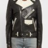Justin Bieber Black & White Biker Jacket - Image 2