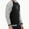 Men Snap Button Varsity Jacket - Image 5