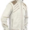 Michael Jackson Beat It White Leather Jacket - Image 3