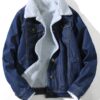 Blue Denim Shearling Jacket