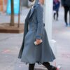 American Socialite Olivia Palermo Double Breasted Gray Coat - Image 2