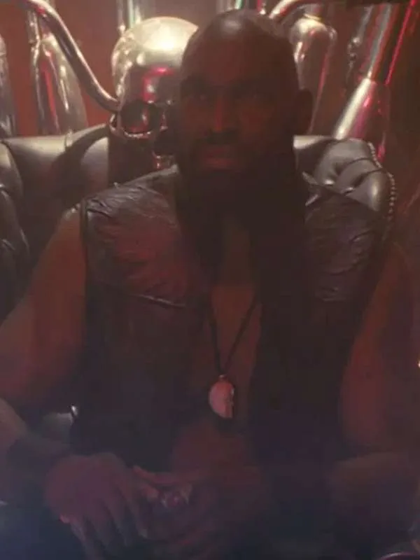 Chidi Ajufo A Working Man 2025 Black Leather Vest - Image 3