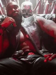 Chidi Ajufo A Working Man 2025 Black Leather Vest