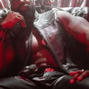 Chidi Ajufo A Working Man 2025 Black Leather Vest