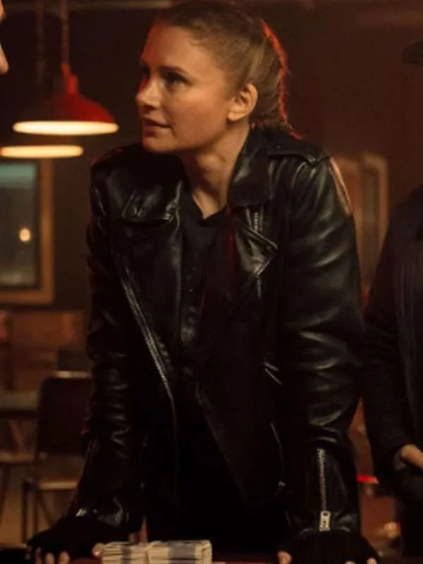 Bryce Dallas Howard Deep Cover 2025 Leather Jacket - Image 3