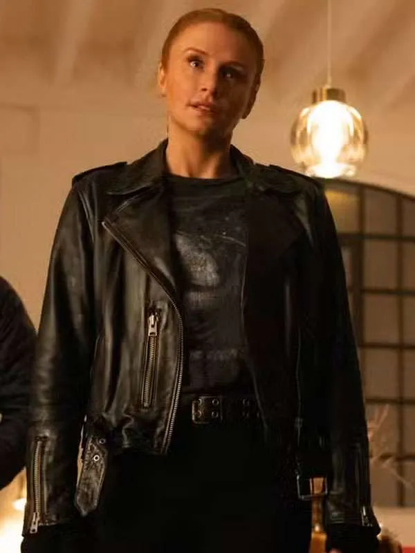 Bryce Dallas Howard Deep Cover 2025 Leather Jacket