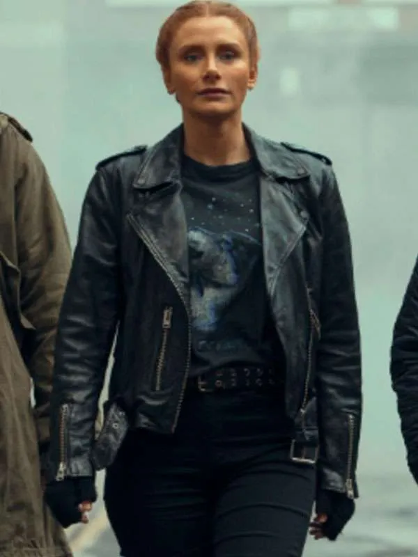 Bryce Dallas Howard Deep Cover 2025 Leather Jacket