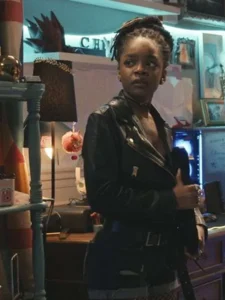 Marsai Martin G20 Black Leather Jacket