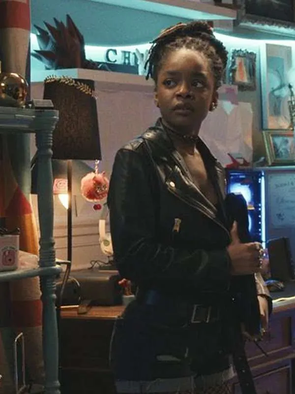 Marsai Martin G20 Black Leather Jacket
