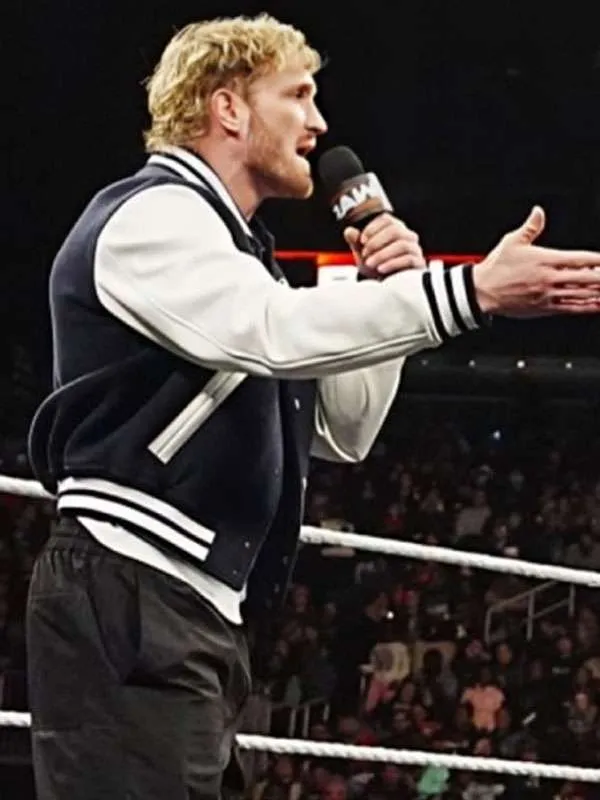 Logan Paul WWE RAW 2025 Varsity Jacket - Image 4