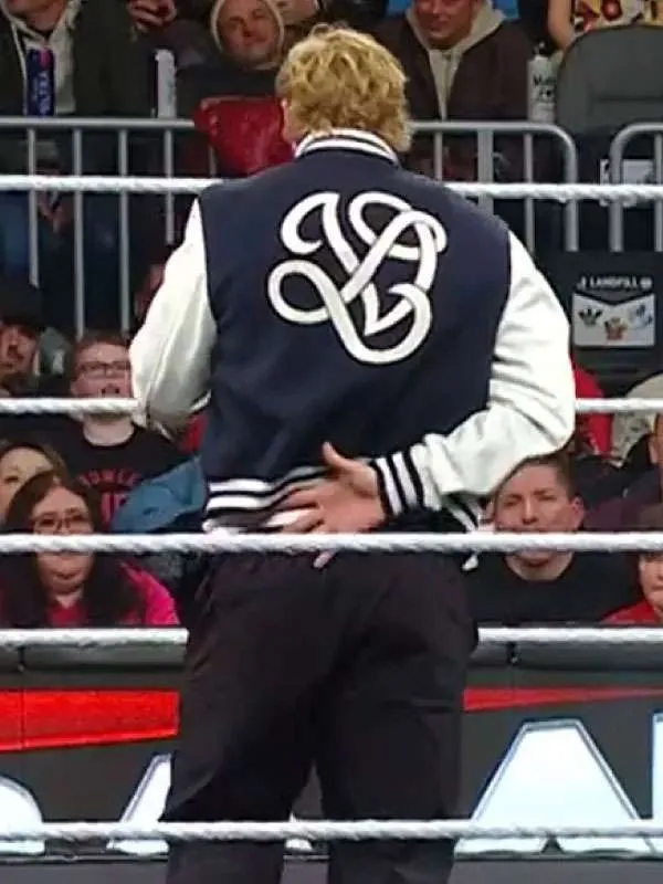 Logan Paul WWE RAW 2025 Varsity Jacket - Image 3