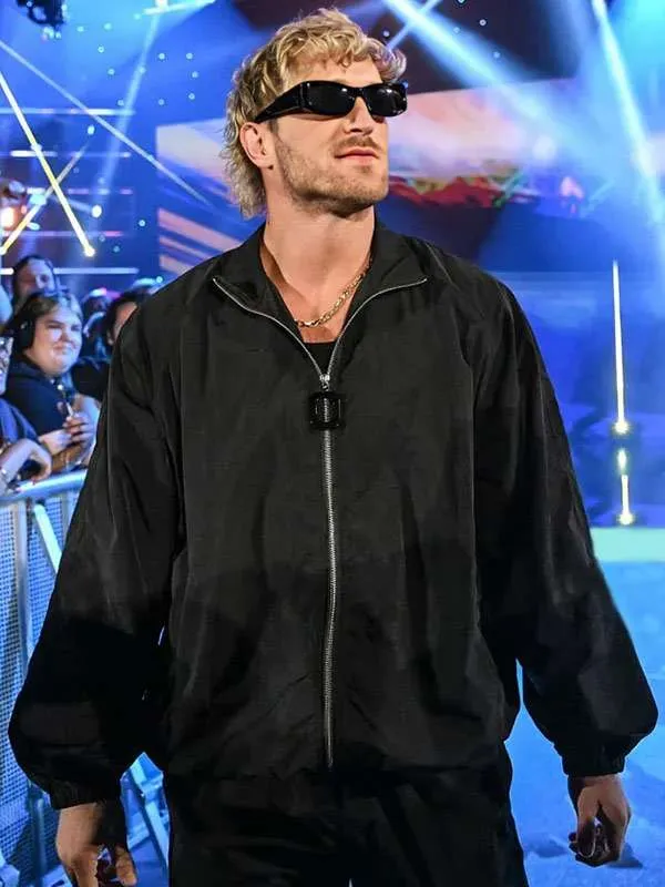 WWE Raw 2025 Logan Paul Black Jacket
